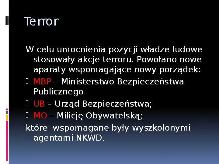 Okres stalinowski w Polsce - Slide 8