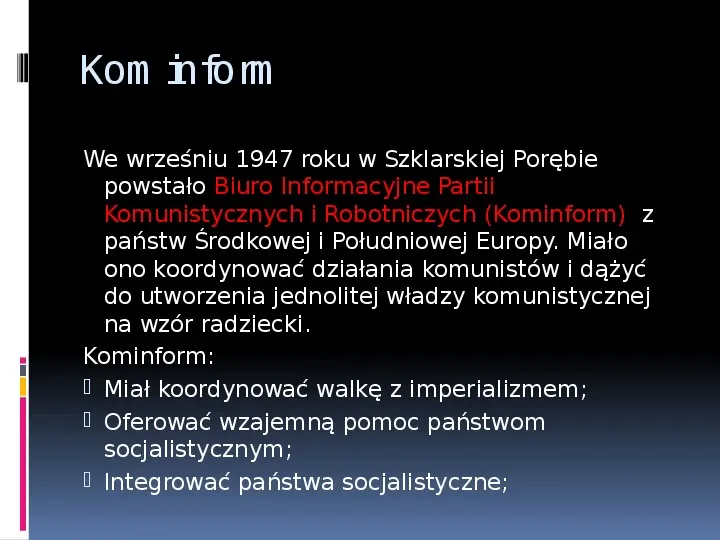 Okres stalinowski w Polsce - Slide 9