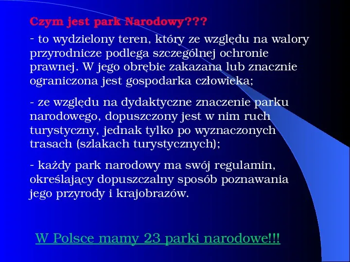 Parki narodowe w Polsce - Slide 2