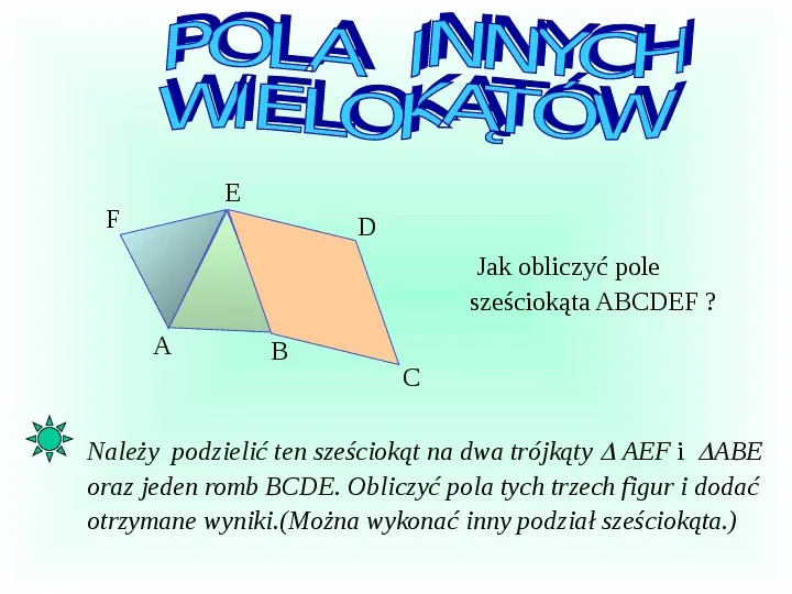 Pola figur płaskich - Slide 18