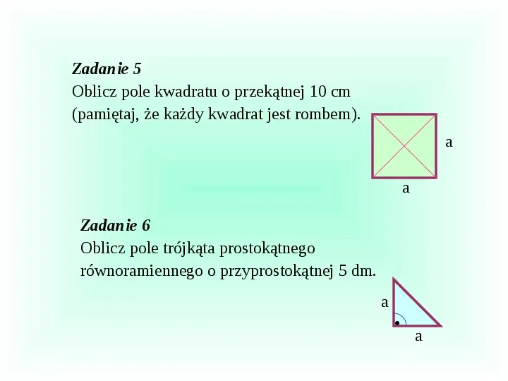 Pola figur płaskich - Slide 21