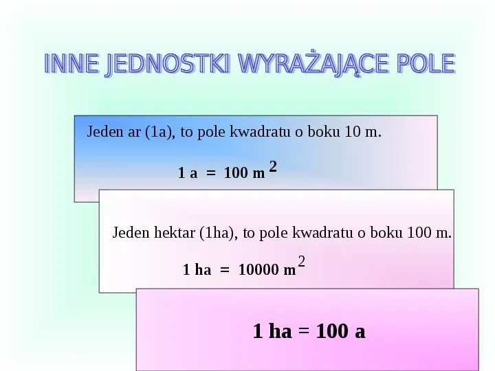 Pola figur płaskich - Slide 6