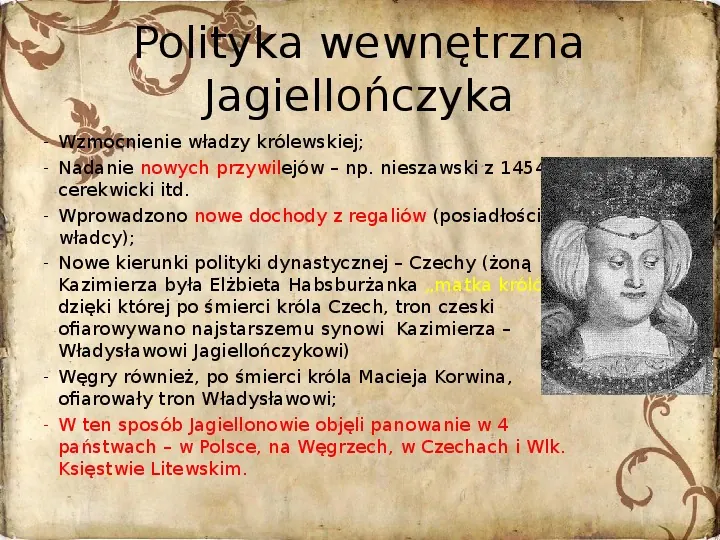 Polityka dynastyczna Jagiellonów - Slide 12