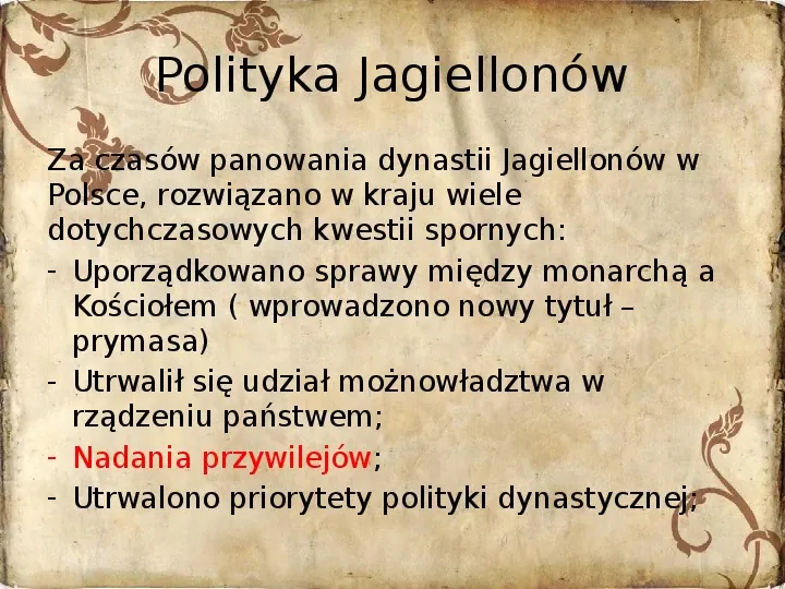 Polityka dynastyczna Jagiellonów - Slide 2