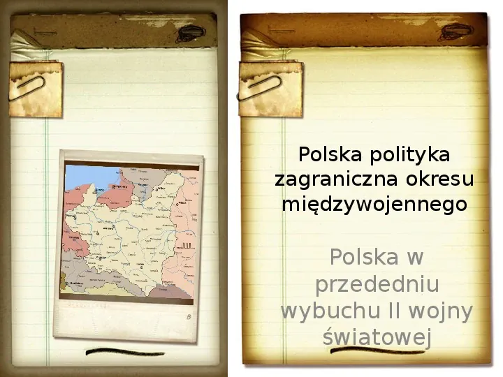 Polska polityka zagraniczna okresu międzywojennego - Slide 1