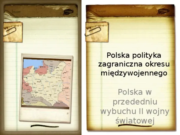 Polska polityka zagraniczna okresu międzywojennego - Slide pierwszy