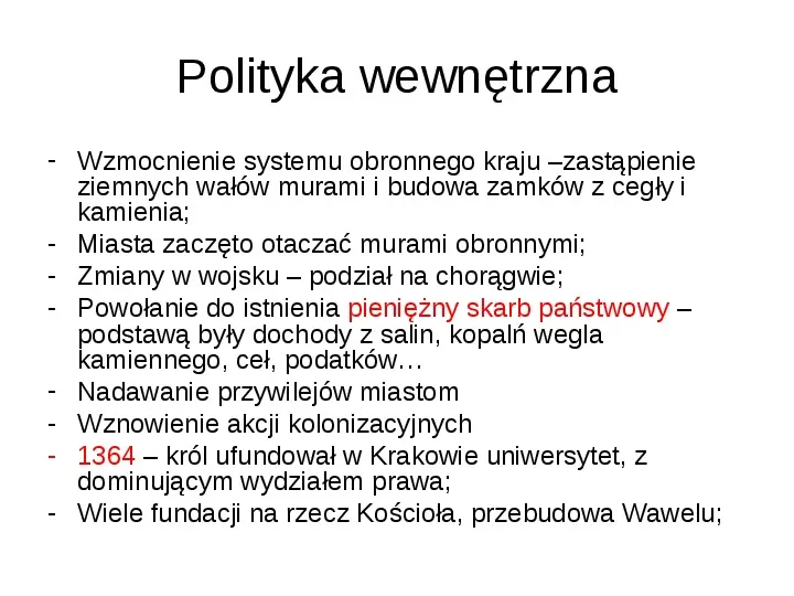 Polska za panowania Kazimierza Wielkiego - Slide 10