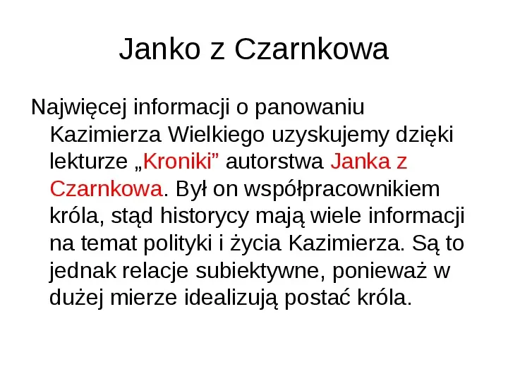 Polska za panowania Kazimierza Wielkiego - Slide 18
