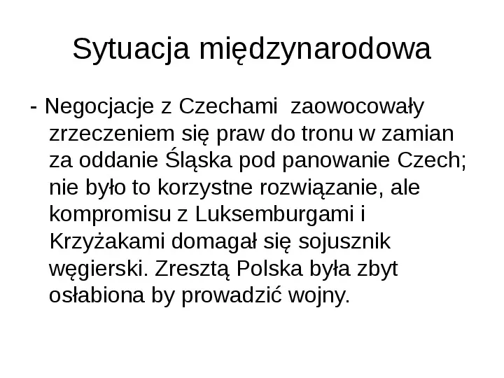 Polska za panowania Kazimierza Wielkiego - Slide 6