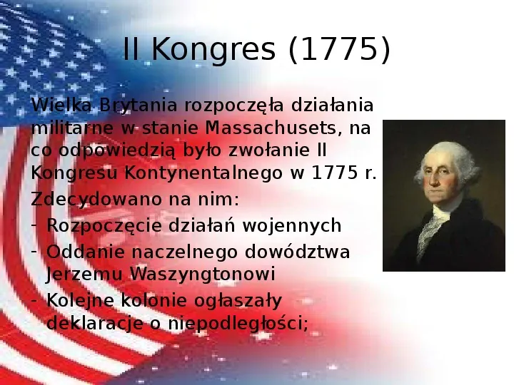 Powstanie Stanów Zjednoczonych Ameryki - Slide 11