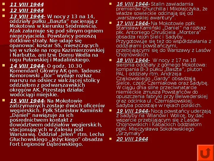 Powstanie Warszawskie 1944 - Slide 20