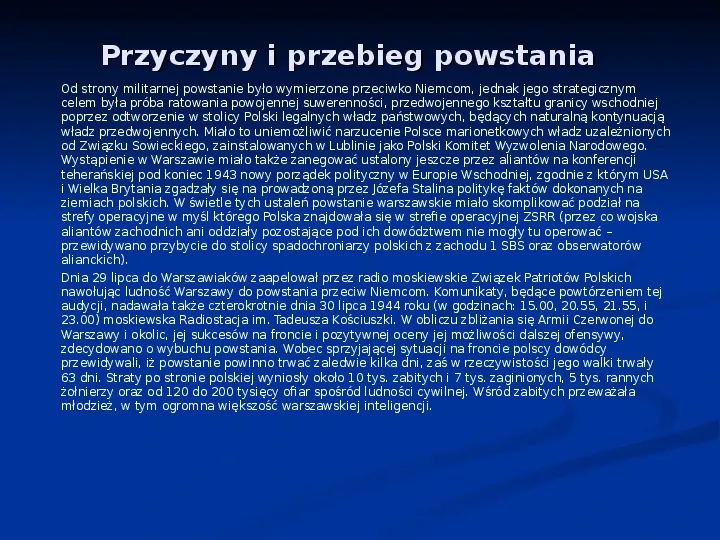 Powstanie Warszawskie - Slide 2