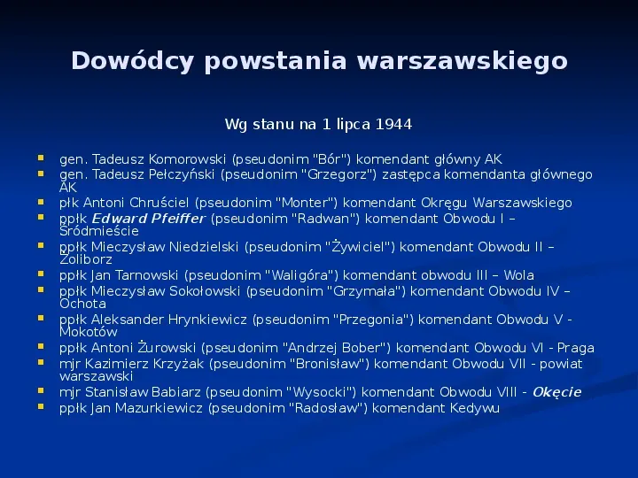 Powstanie Warszawskie - Slide 6