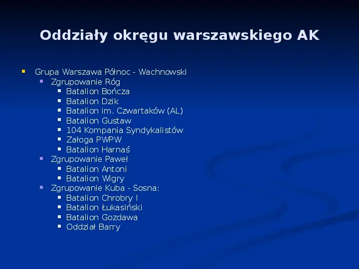 Powstanie Warszawskie - Slide 8