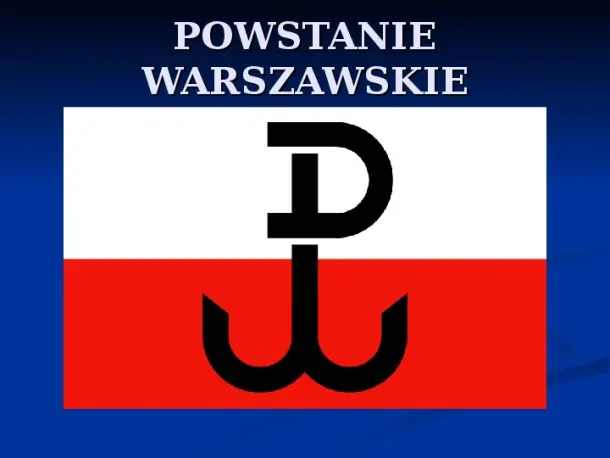Powstanie Warszawskie - Slide pierwszy