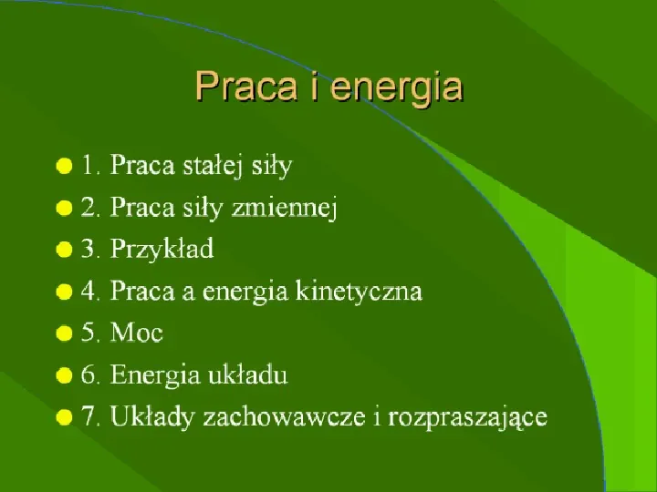 Praca i energia - Slide 1