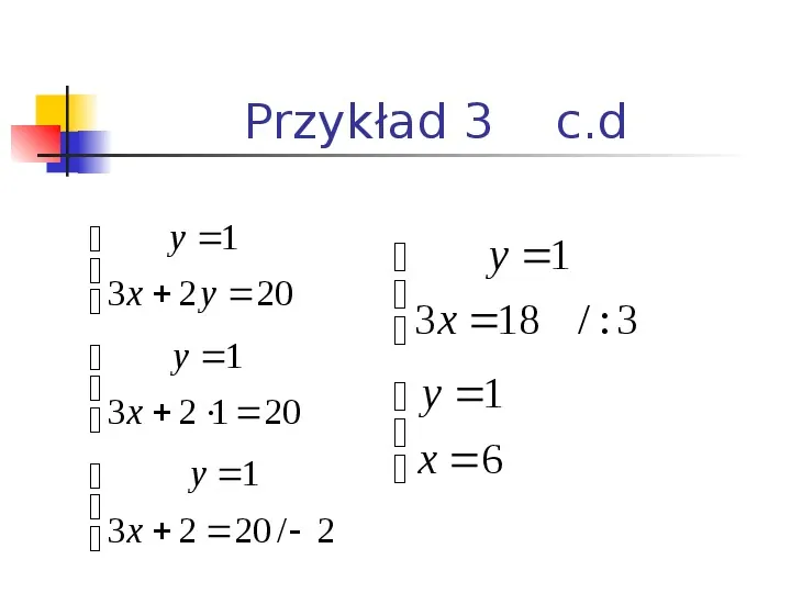 Rozwiązywanie układów równań metodą przeciwnych współczynników - Slide 9