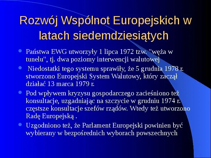 Historia integracji europejskiej - Slide 10