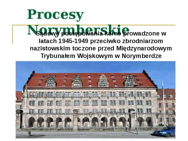 Procesy Norymberskie - Slide pierwszy