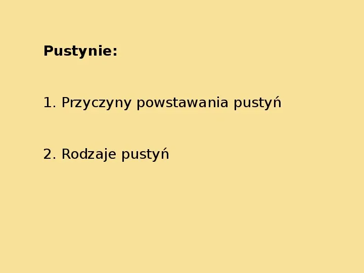 Pustynie - Slide 2