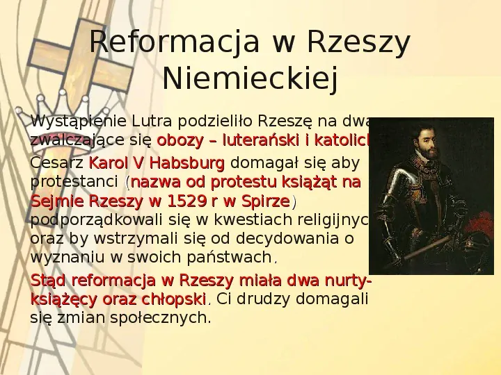 Reformacja i kontrreformacja w Europie - Slide 10
