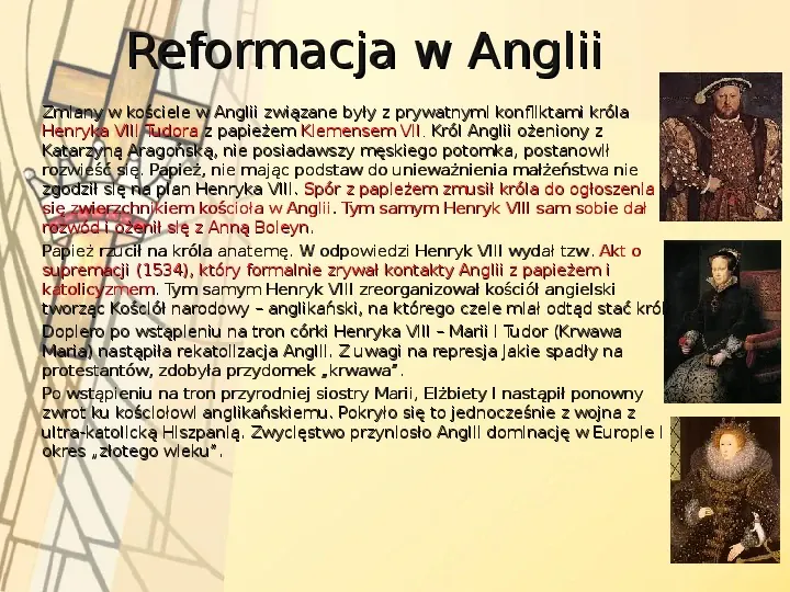 Reformacja i kontrreformacja w Europie - Slide 14