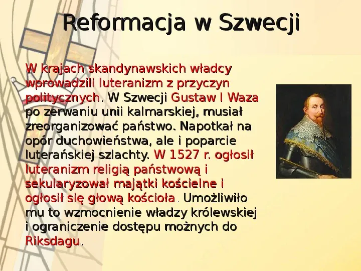 Reformacja i kontrreformacja w Europie - Slide 15