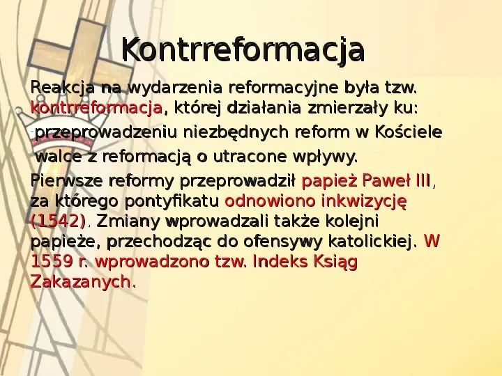 Reformacja i kontrreformacja w Europie - Slide 19
