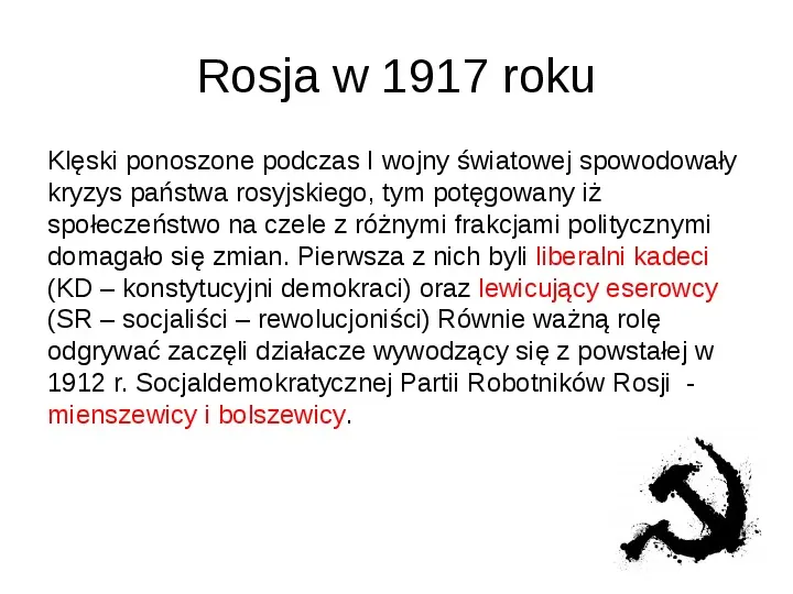 Rewolucje w Rosji w 1917r - Slide 2