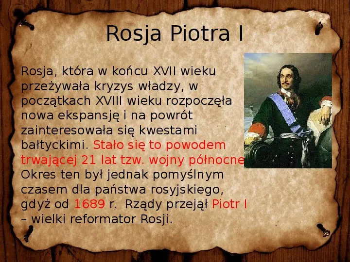 Rosja, Prusy i Austria w XVIII wieku - Slide 2