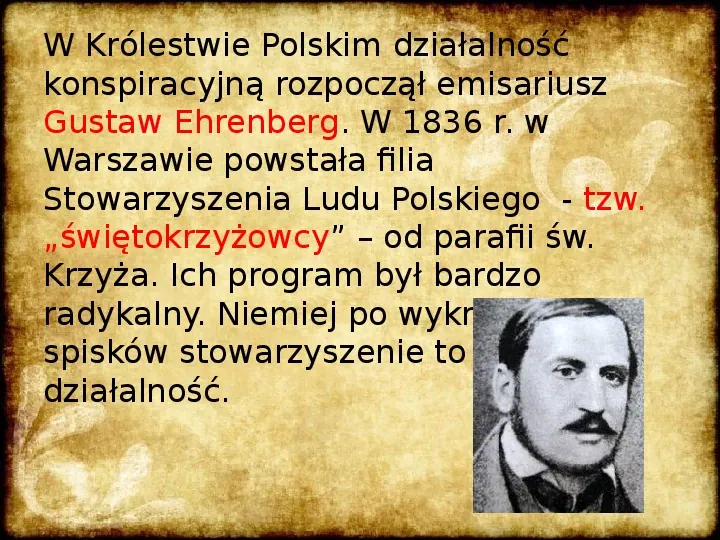 Ruch spiskowy na ziemiach polskich w latach 30 i 40 XIX wieku. Powstanie krakowskie. Rabacja galicyjska - Slide 4