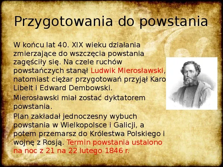 Ruch spiskowy na ziemiach polskich w latach 30 i 40 XIX wieku. Powstanie krakowskie. Rabacja galicyjska - Slide 7