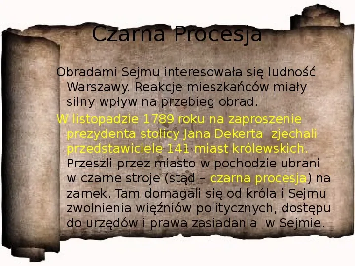Rzeczpospolita w dobie Sejmu Wielkiego - Slide 15