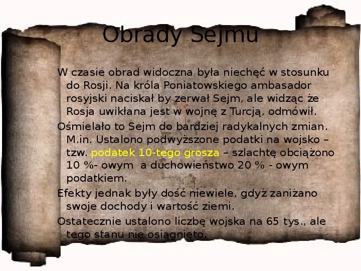 Rzeczpospolita w dobie Sejmu Wielkiego - Slide 16