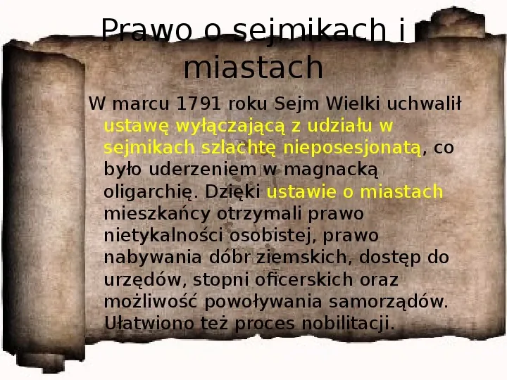 Rzeczpospolita w dobie Sejmu Wielkiego - Slide 19