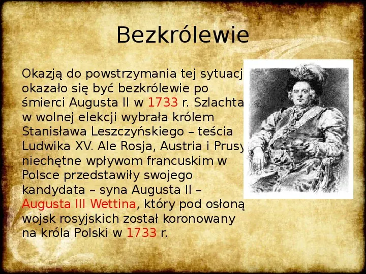 Rzeczpospolita w dobie unii polsko – saskiej - Slide 12