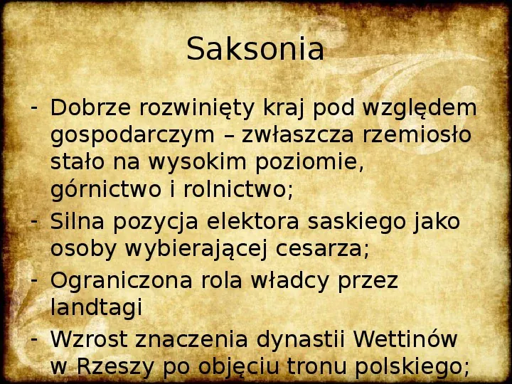 Rzeczpospolita w dobie unii polsko – saskiej - Slide 3