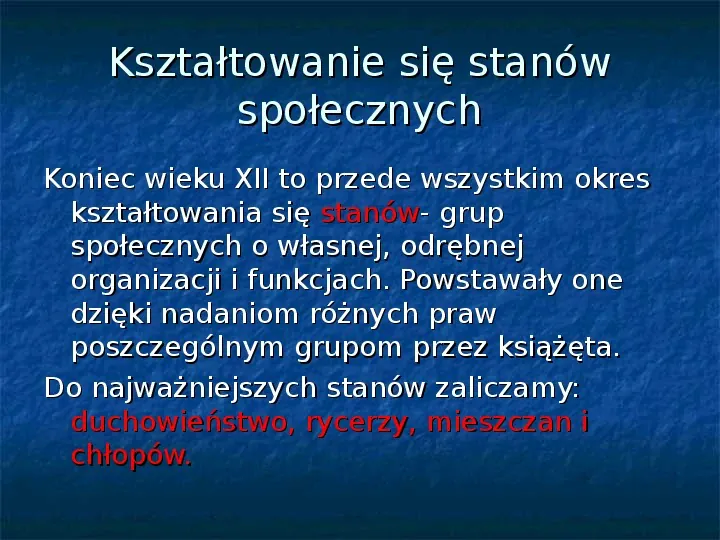 Społeczeństwo i gospodarka w Polsce dzielnicowej - Slide 21