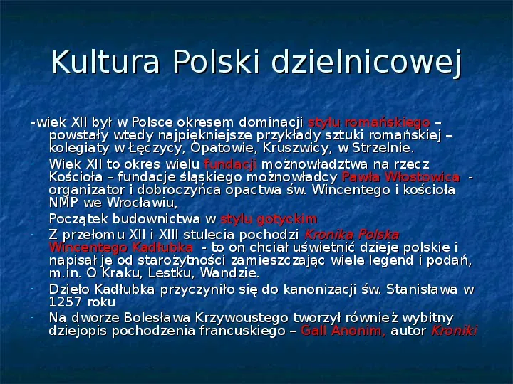 Społeczeństwo i gospodarka w Polsce dzielnicowej - Slide 25