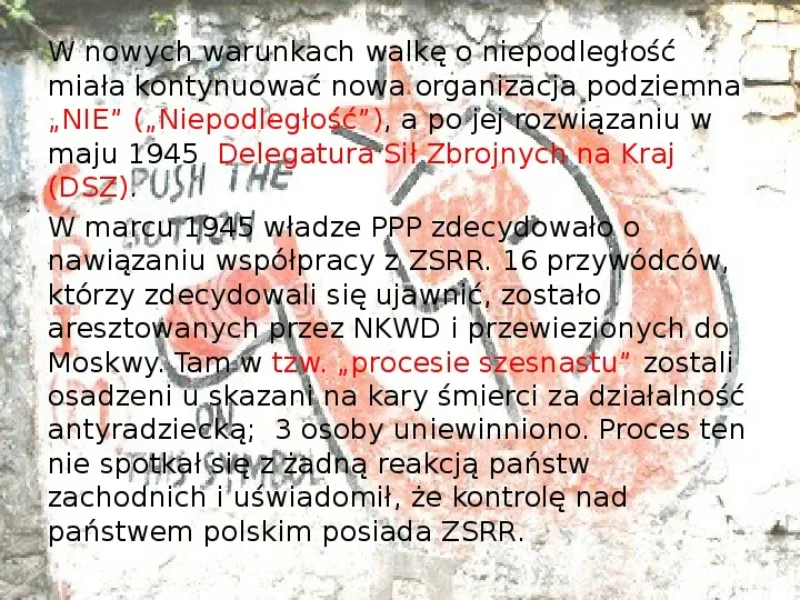 Sprawa polska w latach 1943-45 - Slide 10