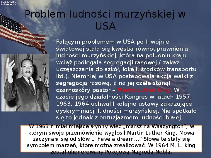 Stany Zjednoczone i kontynent amerykański po II wojnie - Slide 12