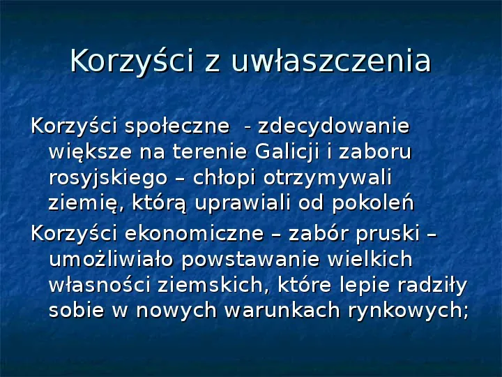 Sytuacja gospodarcza ziem polskich pod zaborami - Slide 6