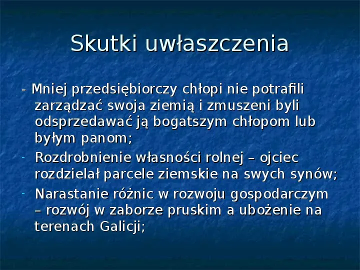 Sytuacja gospodarcza ziem polskich pod zaborami - Slide 7