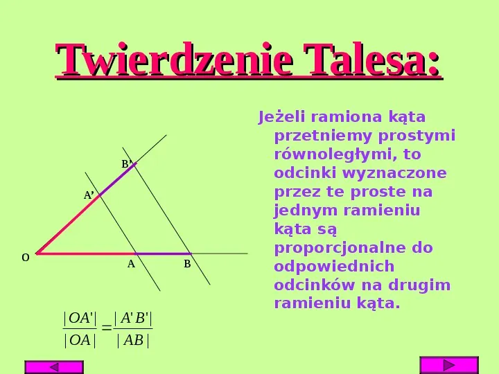 Twierdzenie Talesa - Slide 4