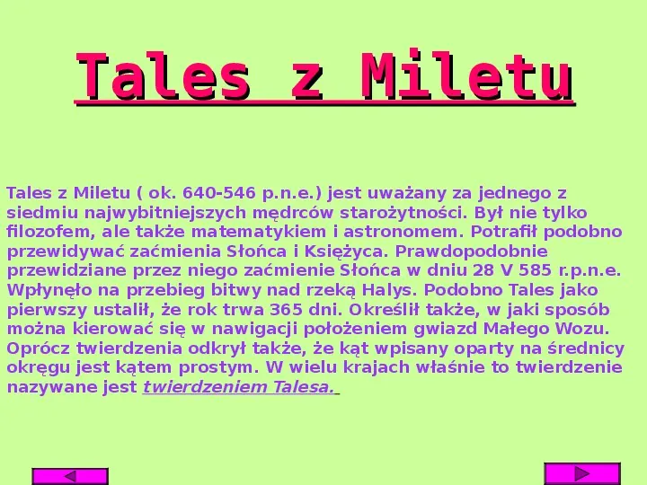Twierdzenie Talesa - Slide 5