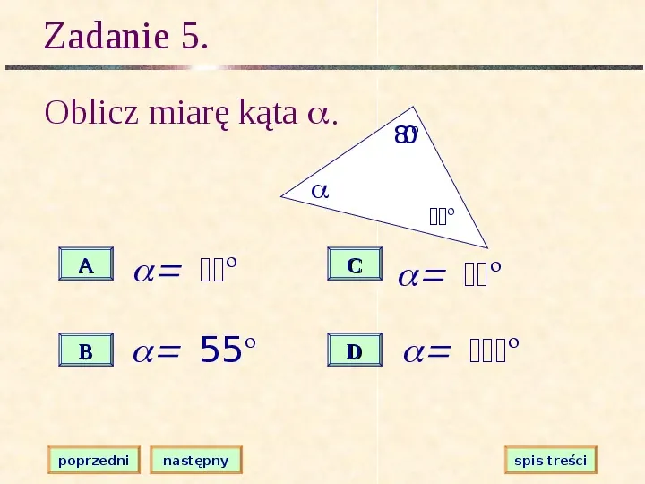 Własności i klasyfikacja trójkątów - Slide 15