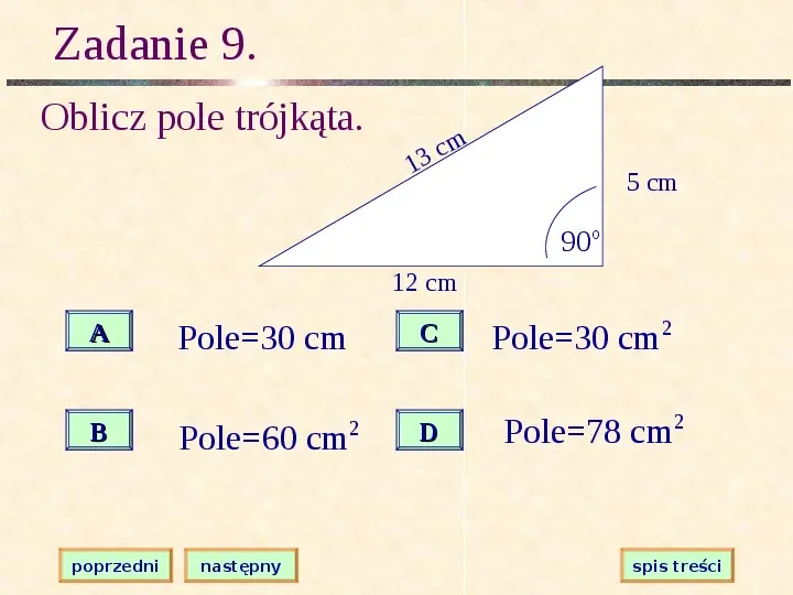 Własności i klasyfikacja trójkątów - Slide 19