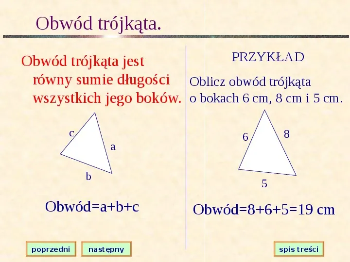 Własności i klasyfikacja trójkątów - Slide 6