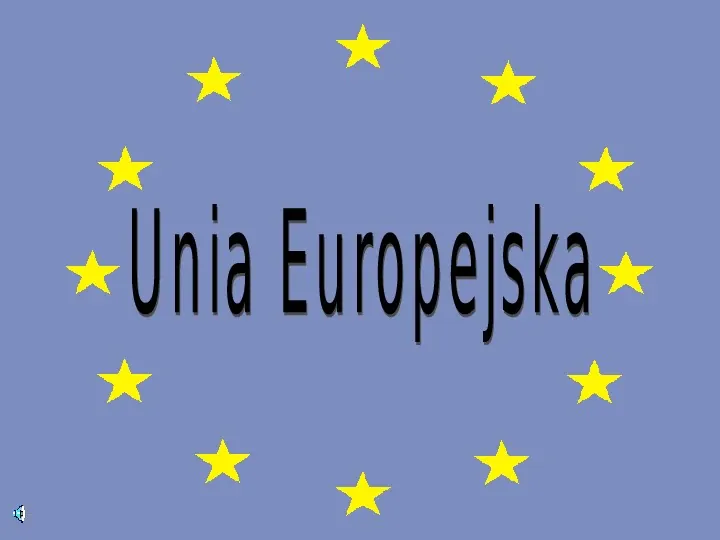 Unia Europejska - Slide 1