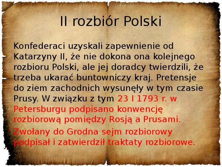 Prezentacja Upadek Rzeczpospolitej Ii I Iii Rozbiór Polski Świat Prezentacji 2174